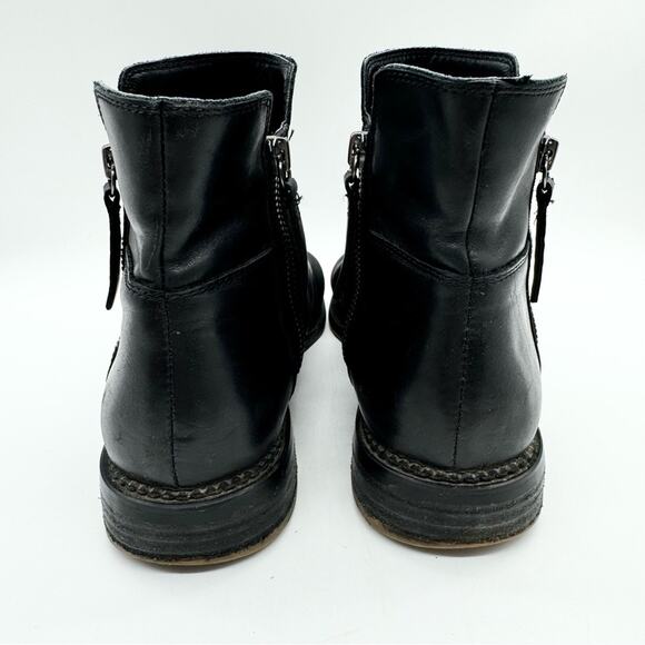 Franco Sarto Women's Halford Zip Ankle Bootie Black Size 8.5 Moto Boho Office - Picture 7 of 11
